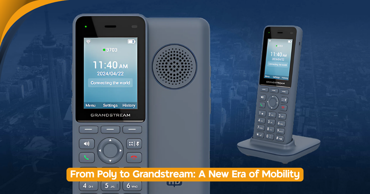 Grandstream WP826 WiFi business phone replacing Poly D230